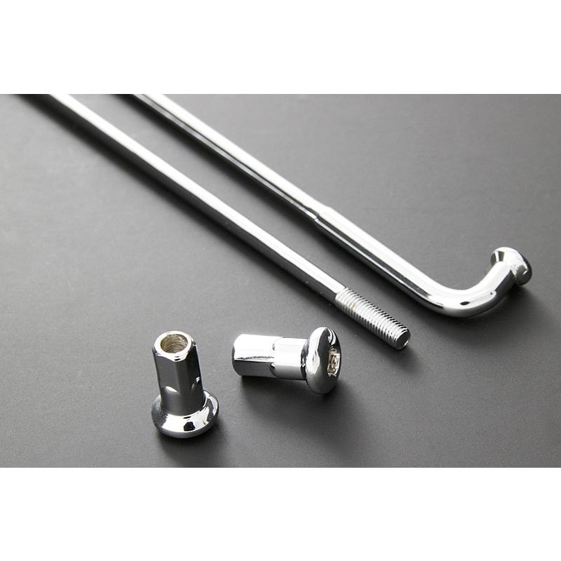 Z1・Z2 72〜75年 Z/KZメッキスポークセット クローム仕様 フロント 6穴