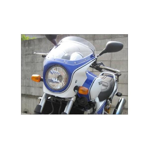 GSX1400（04年） ロードコメット パールスズキミディアムブルーNo.2/グラススプラッシュホワイト（限定クーリー）クリア/通常スクリーン シックデザイン_1