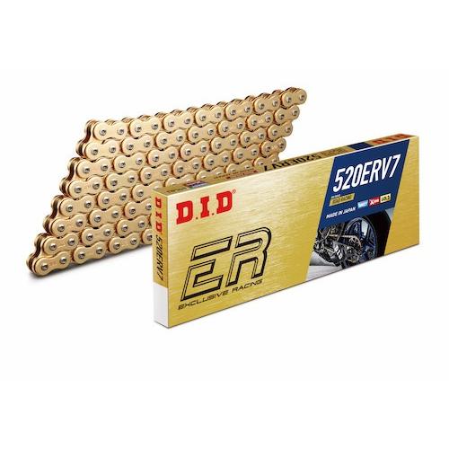 ERV7シリーズ 520ERV7-118L ZJ（カシメ） シールチェーン ゴールド色 DID（ダイドー）
