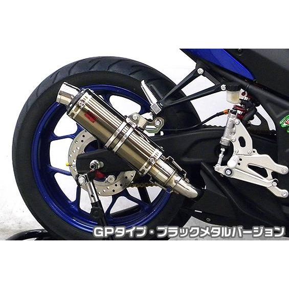 YZF-R25（JBK-RG10J） TTRタイプスリップオンマフラー GPタイプ ブラックメタルバージョン ヒートガード・ポリッシュ仕上 ASAKURA（浅倉商事）