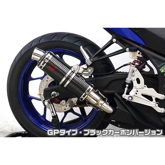 YZF-R3（EBL-RH07J） TTRタイプスリップオンマフラー GPタイプ ブラックカーボンバージョン ヒートガード・ブラック仕上 ASAKURA（浅倉商事）