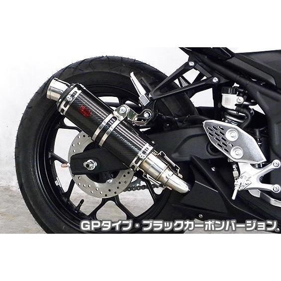 MT-25（JBK-RG10J） TTRタイプスリップオンマフラー GPタイプ ブラックカーボンバージョン ヒートガード・ブラック仕上 ASAKURA（浅倉商事）
