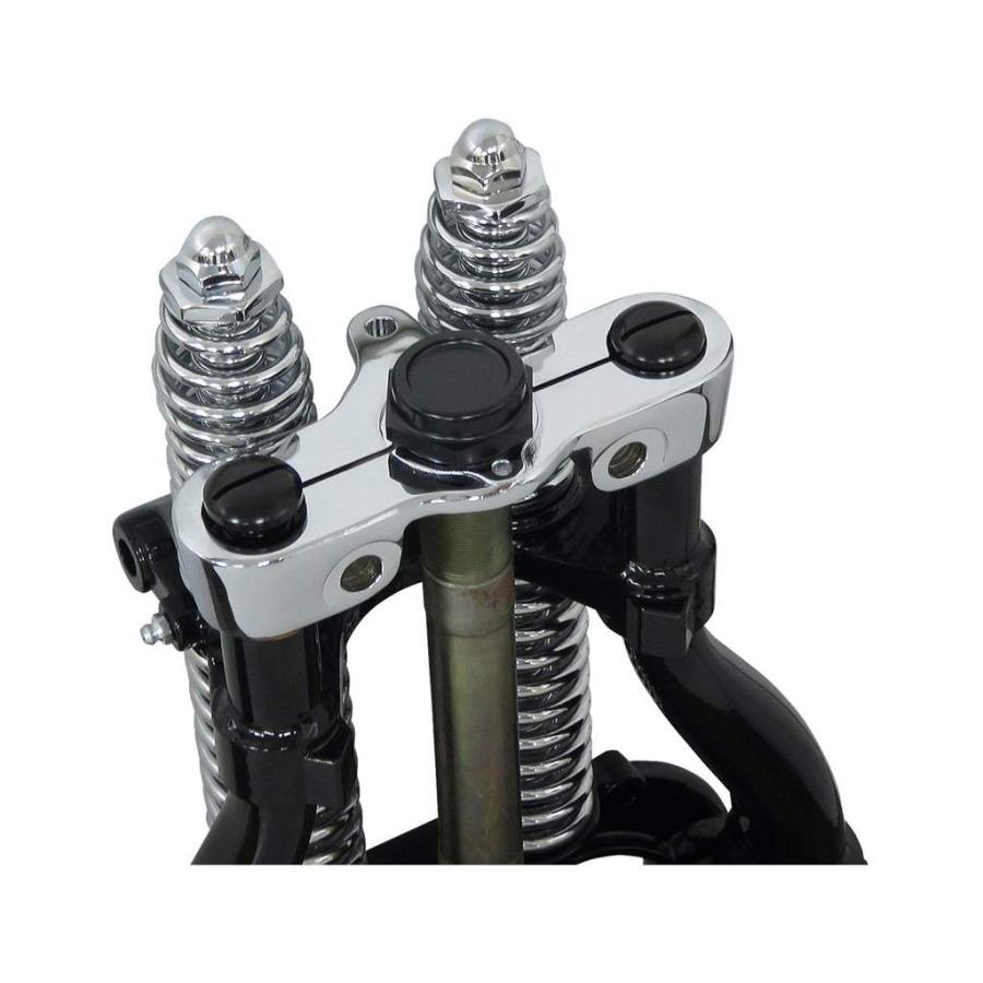 【新品 送料無料】スプリンガー トップティー ライザーバーの穴なし 74スプリンガー用ライザーバー無しトップティー クローム NEO FACTORY