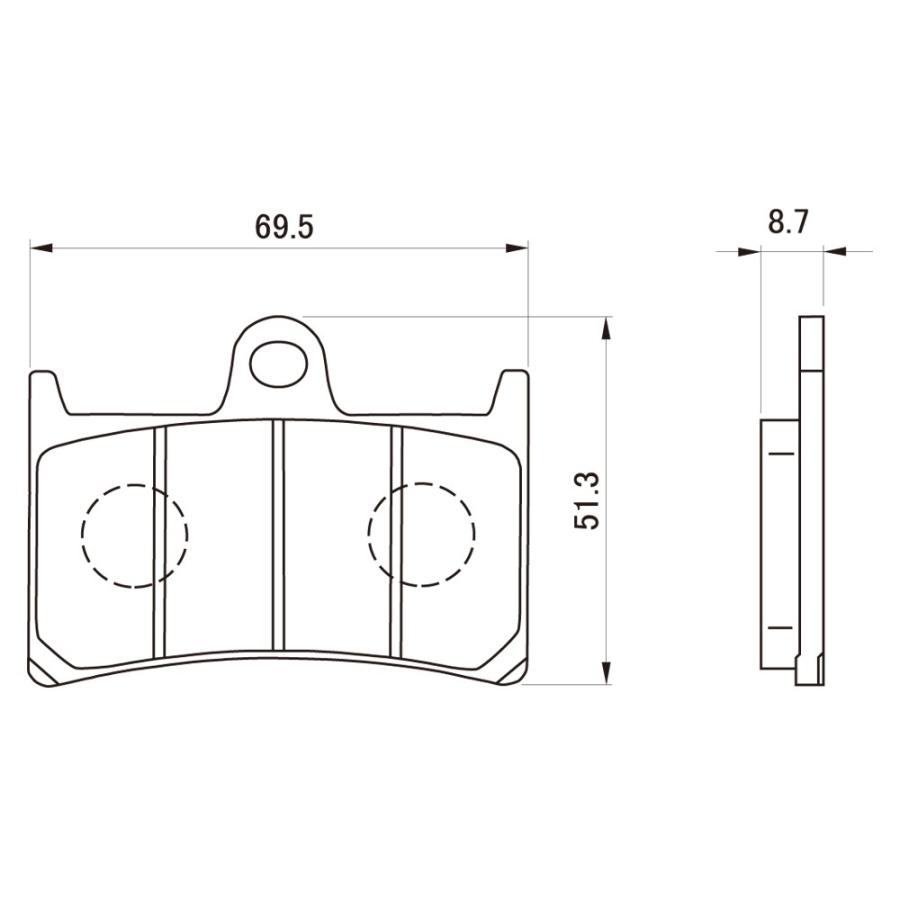 97133 ゴールデンパッドχ（ブレーキパッド） DAYTONA（デイトナ