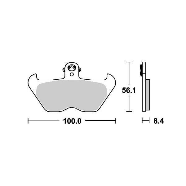 BMW R1100RS（94年〜） ストリートエクセル（シンター）ブレーキパッド フロント用 703HS SBS（エスビーエス）｜hamashoparts