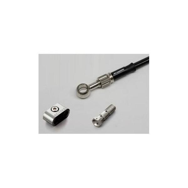 ボルトオンブレーキホースキット スモーク フロント用 Wダイレクト メッキ ACパフォーマンスライン エリミネーター400（ELIMINATOR）（88〜90年）