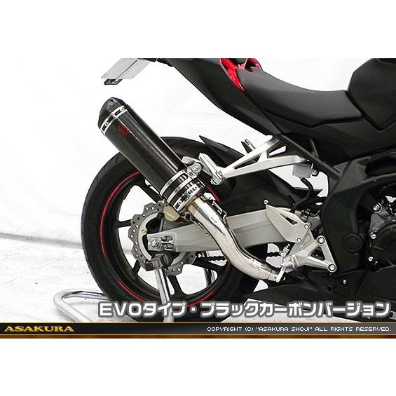 TTR印字機えり巻き EVO印字機 ブラックカーボンバージョン スリップオン ASAKURA（浅倉商事） CBR250RR（2BK-MC51）