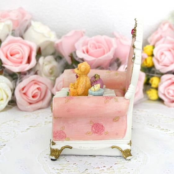 売り尽くしセール】小物入れ ソファー クマ かわいい 姫系 薔薇