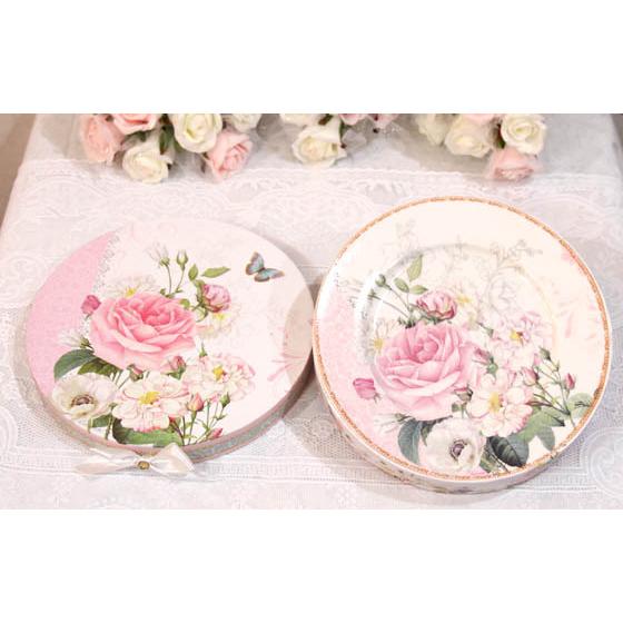 売り尽くしセール】お皿 ケーキプレート ケーキ皿 ローズ柄 おしゃれ
