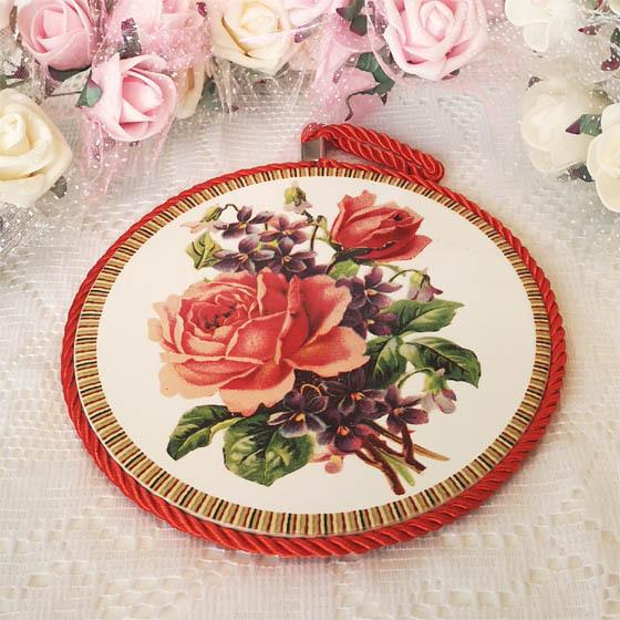 ローズ雑貨 薔薇雑貨 鍋敷き おしゃれ インテリア : HAMASORA