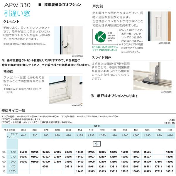 YKK AP ALL樹脂サッシ APW 引違い窓 W640×H570 (06005)LOW-E複 YKK AP ALL樹脂サッシ APW 引違い窓 W640×H570 (06005)LOW-E複