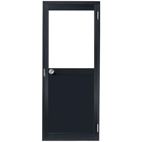 アルミサッシ　トステム　（LIXIL）　（08517）　框ドアタイプ　勝手口ドア　半外　W850×H1729