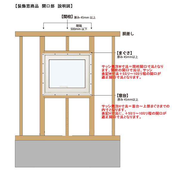 アルミ樹脂複合サッシ YKK 装飾窓 エピソードNEO 横滑り出し窓 W405×H370 （03603） 複層｜hamaya0329｜07