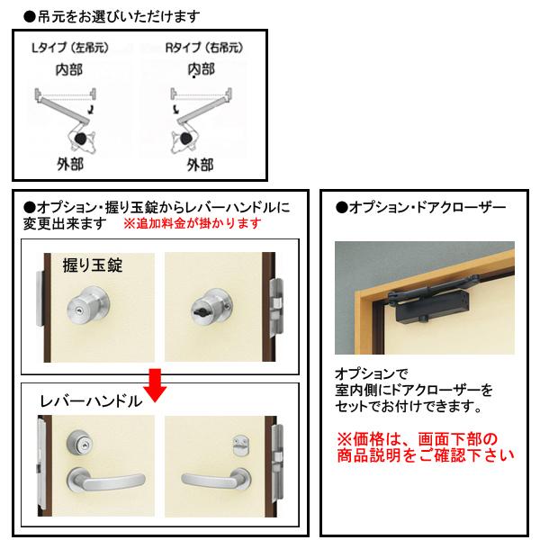 アルミサッシ　YKK　半外　ガラリ付　W730×H1840　フラッシュドア　（73018）