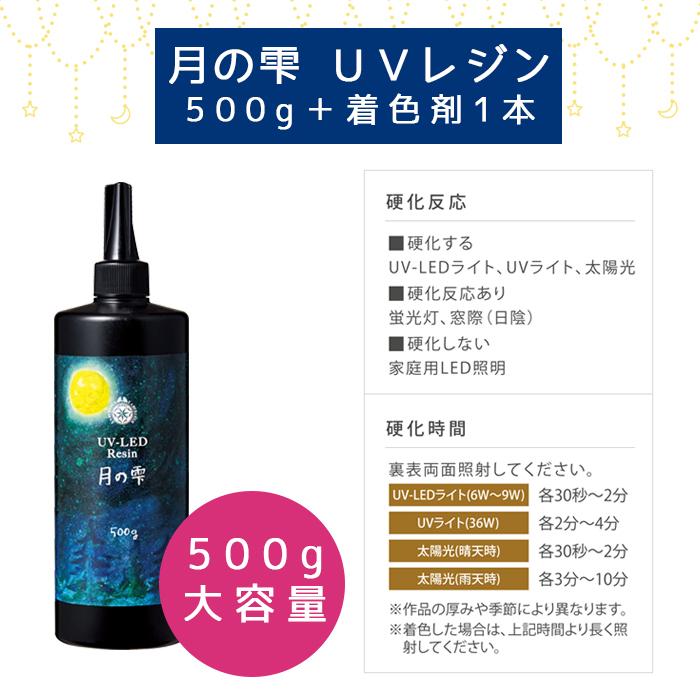 売れ筋がひ新作！ 星の雫５００ｇ 月の雫５００ｇ UV LED硬化レジン液