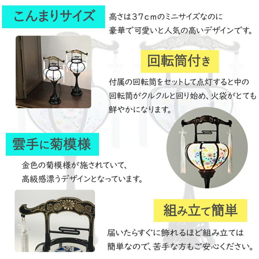 初盆セット コンパクト Eセット (45cm幅) ミニ提灯付 新盆セット【お盆