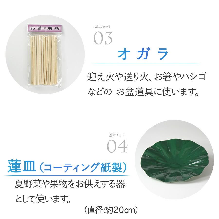 初盆セット コンパクト Eセット (45cm幅) ミニ提灯付 新盆セット【お盆