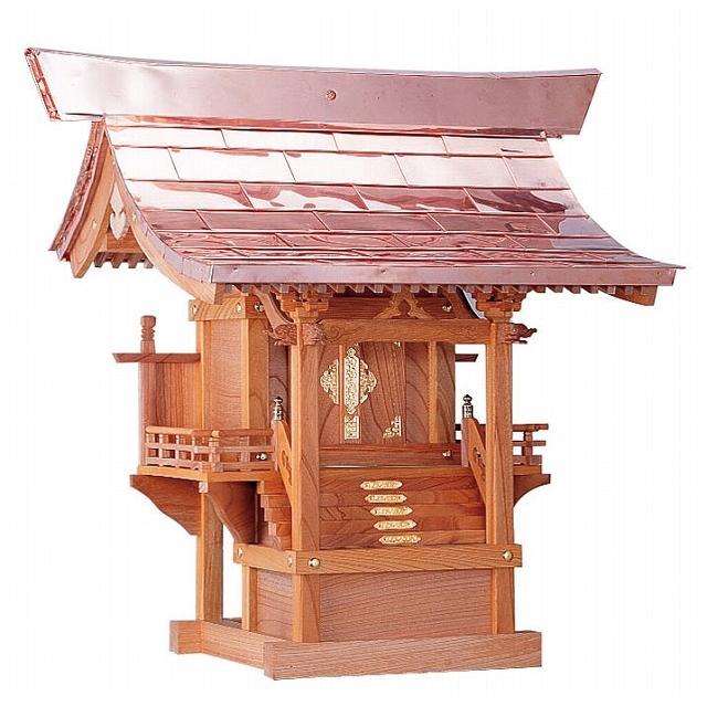流れ ８寸　（けやき）外祭用祠 横巾68cm 【外宮】 ●お仏壇 仏具の浜屋