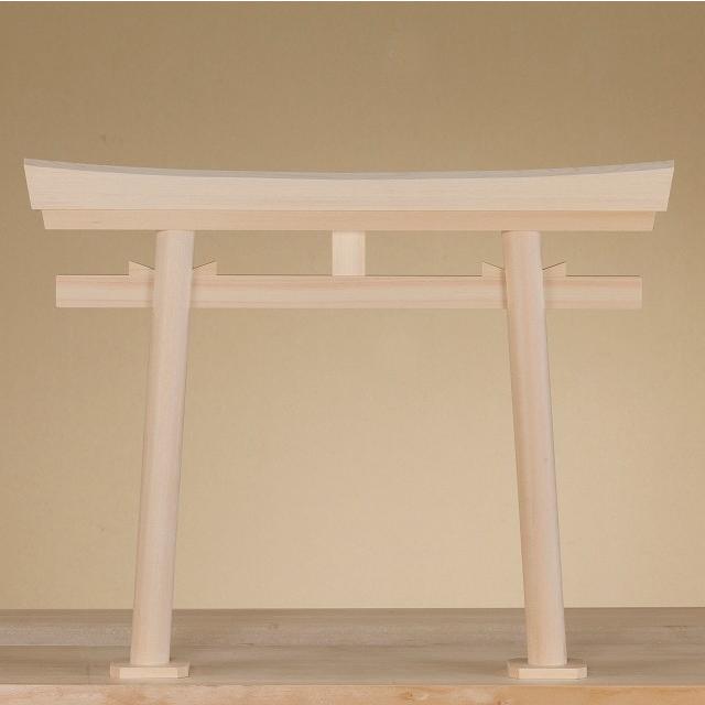 白木鳥居　大　（木曽ひのき） 横巾60cm【神具】 ●お仏壇・仏具の浜屋