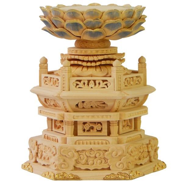御仏像　大日如来座像御本尊　［真言宗用］　カヤ淡彩色台金具打　2.0寸　　お仏壇・仏具の浜屋_6