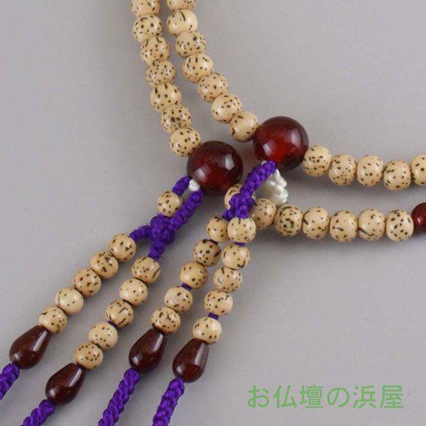 数珠(念珠) 真言宗用 星月菩提樹・瑪瑙(メノウ)仕立 正絹菊 数珠(念珠) 真言宗用 星月菩提樹・瑪瑙(メノウ)仕立 正絹菊