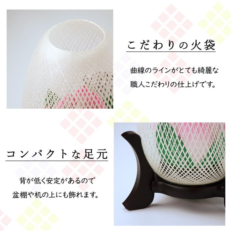 盆提灯 ちょうちん 霊前灯 糸車 蓮華 LEDレインボー 高さ24cm×巾16cm お盆 初盆 新盆 6706 HZC お仏壇・仏具の浜屋
