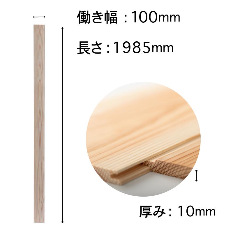 杉 無節 羽目板 10×100×1985ー15枚入り 12束セット : 羽目板屋 
