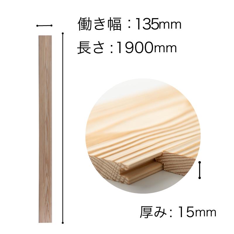 杉 うづくりフローリング(床材) 無節・上小・(15×135×1900mm)10 杉 うづくりフローリング(床材) 無節・上小・(15×135×1900mm)10