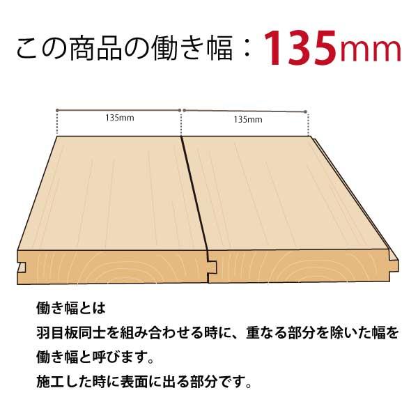 杉 フローリング(床材) うづくり仕上げ・節あり（15×135×1900mm) 10枚入り 1束 本実突付け加工・エンドマッチ付｜hameitaya｜06