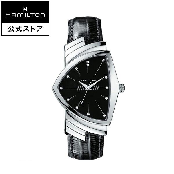 ハミルトン 公式 腕時計 HAMILTON  ベンチュラ  クオーツ 32.30MM レザーベルト H24411732 男性 正規品｜hamilton