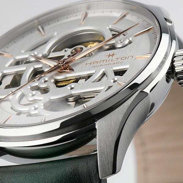 ハミルトン 公式 腕時計 HAMILTON ジャズマスター スケルトン オート 自動巻き 40.00MM レザーベルト H42535810 男性 正規品