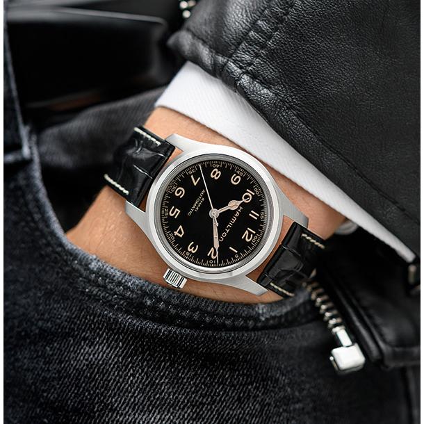 ハミルトン 公式 腕時計 HAMILTON カーキ フィールド マーフ オート 自動巻き 42.00MM レザーベルト H70605731 男性 正規品