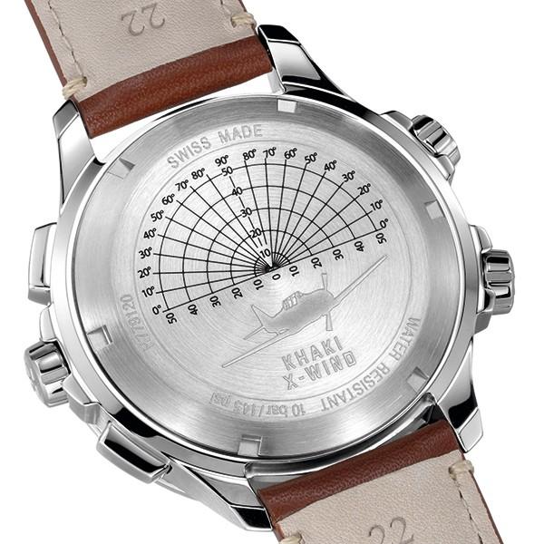 ハミルトン 公式 腕時計 HAMILTON  カーキ アビエーション X-Wind GMT クオーツ 46.00MM レザーベルト H77912535 男性 正規品｜hamilton｜03