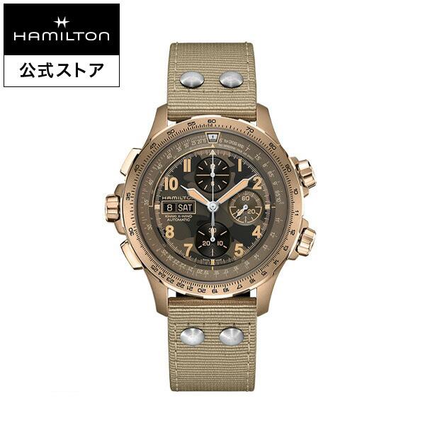 ハミルトン 公式 腕時計 HAMILTON  カーキ アビエーション X-Wind デイデイト 自動巻き 45.00MM テキスタイルベルト H77916920 男性 正規品｜hamilton