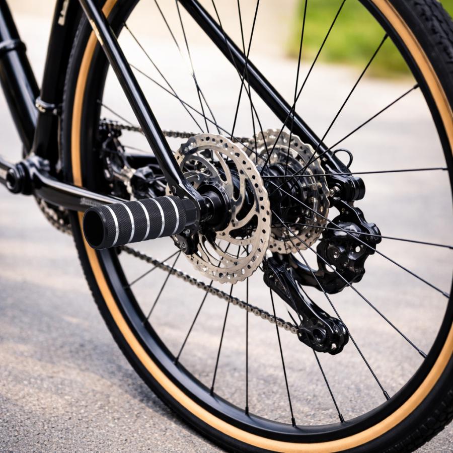 自転車用 ハブステップ 2本 or 4本セット 軽量 アルミ製 極太 ペグ