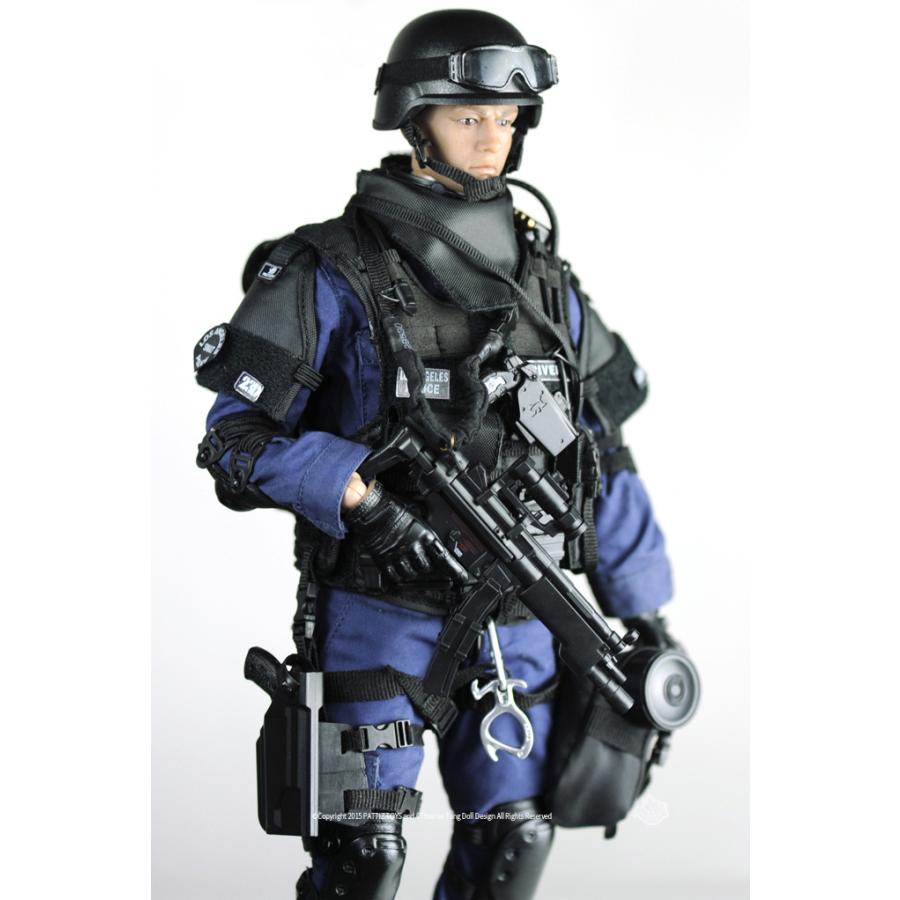 SWAT 1/6 ASSUALTER ミリタリーフィギュア セット 全長30cm 特殊部隊 警察 人形 超精巧 アサルター ロサンゼルス スワット｜hammars