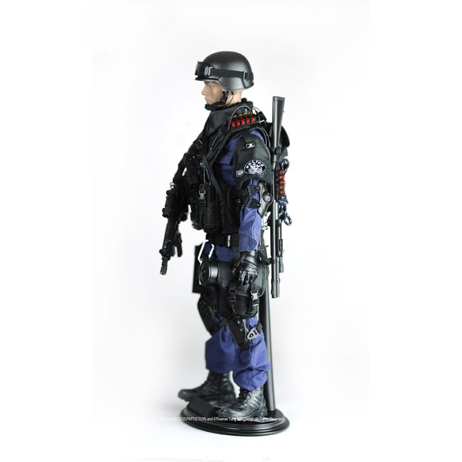 SWAT 1/6 ASSUALTER ミリタリーフィギュア セット 全長30cm 特殊部隊 警察 人形 超精巧 アサルター ロサンゼルス スワット｜hammars｜03