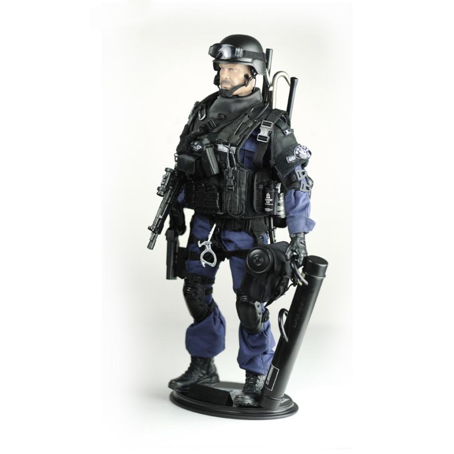 SWAT 1/6 BREACHER ミリタリーフィギュア セット 全長30cm 特殊部隊 警察 人形 超精巧 ブリーチャー ロサンゼルス スワット｜hammars｜02