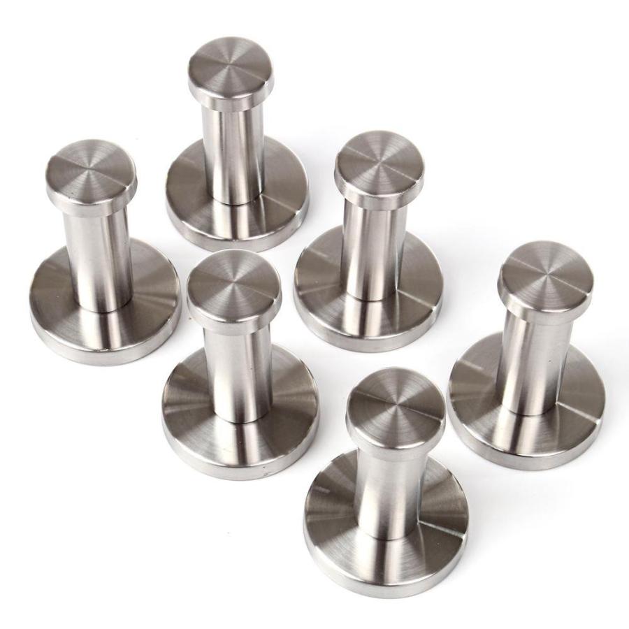 新品【6個セット】壁フック ウォールフック ネジ式 ステンレス製