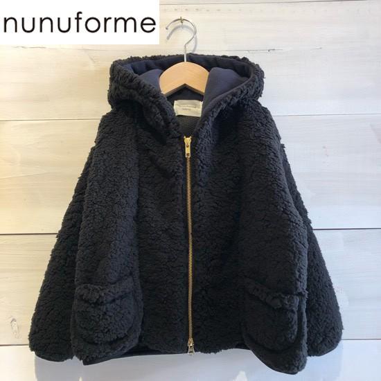 最新 nunuforme(ヌヌフォルム) 　シープボアブルゾン　子供服/ブルゾン　Black　nunuformeより入荷 ジャケット、ブルゾン