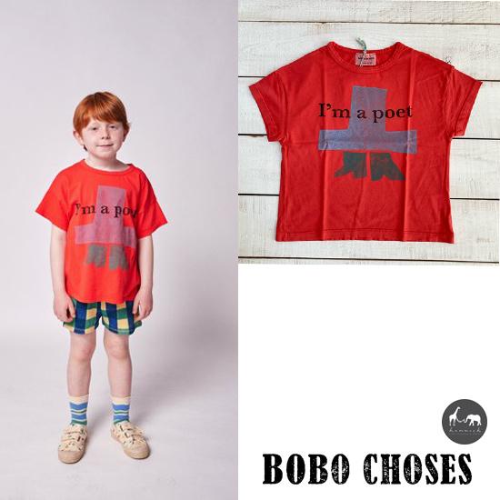 [SALE]  BOBO CHOSES（ボボショーズ、ボボショセス）　I`m  A  Poet  short  sleeve T-shirt　  子供服/Tシャツ　 日本総輸入代理店より入荷｜hammock-family