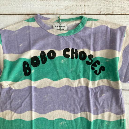 [SALE]  BOBO CHOSES（ボボショーズ、ボボショセス）　Waves all  over   short  sleeve T-shirt　  子供服/Tシャツ　 日本総輸入代理店より入荷｜hammock-family｜03