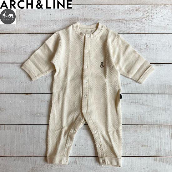 ARCH&LINE アーチアンドライン 125-135 ARCH & LINE（アーチアンドライン） ORGANIC HONEYCOMB ROMPERS 子供服