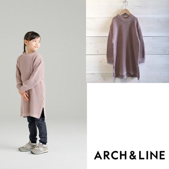 ARCH＆LINE（アーチアンドライン） 7G KNIT TUNIC PINK 子供服/ワンピース ARCH＆LINEより入荷