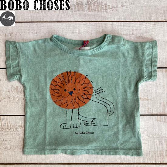 BOBO CHOSES（ボボショーズ、ボボショセス）　Pet A Lion Short Sleeve T-shirt　子供服/Tシャツ　12-18M/18-24M　 日本総輸入代理店より入荷｜hammock-family