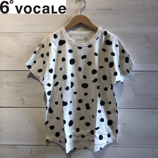 6°VOCALE（セスタヴォカーレ）　スポテッドTシャツ19　レディース/Ｔシャツ　WHITE　6°VOCALEより入荷