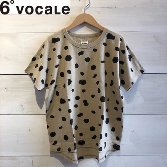 6°VOCALE（セスタヴォカーレ）　スポテッドTシャツ19　レディース/Ｔシャツ　BEIGE　6°VOCALEより入荷