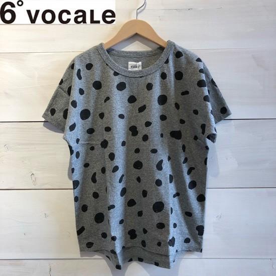 6°VOCALE（セスタヴォカーレ）　スポテッドTシャツ19　レディース/Ｔシャツ　MG GRAY　6°VOCALEより入荷