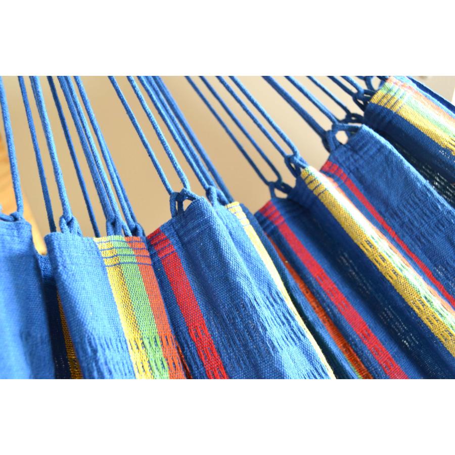 ハンモック 青 「クラシックブルー」快適ビッグサイズ！ : ハンモック