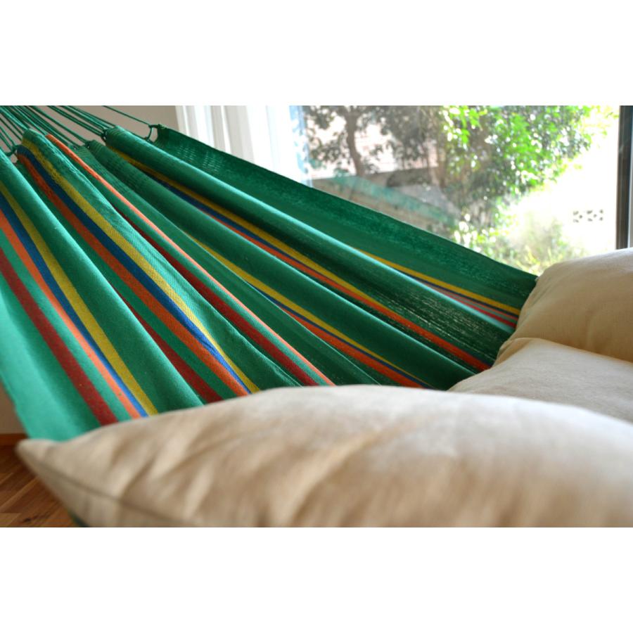 ハンモック 緑「クラシックグリーン」快適ビッグサイズ！ : ハンモック